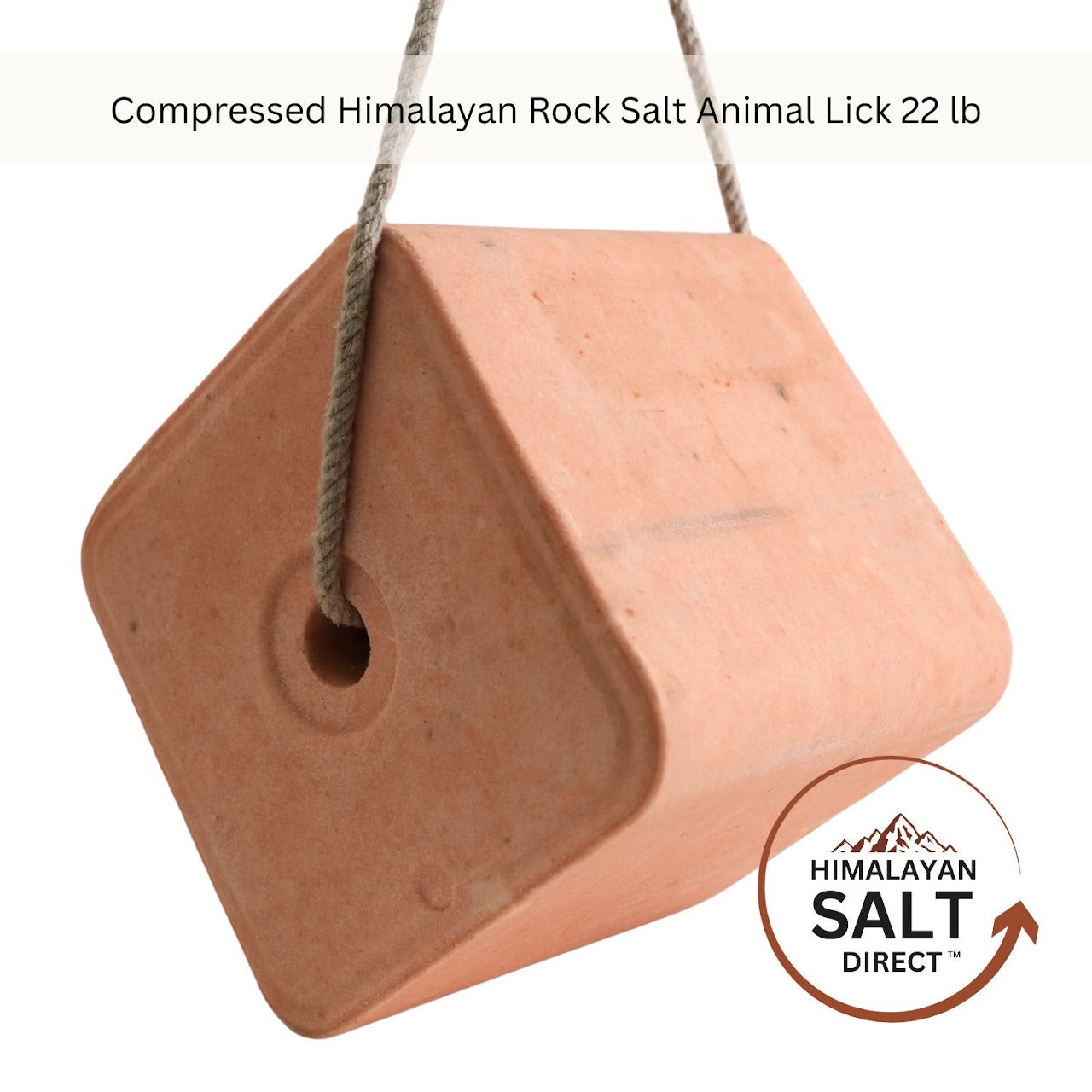 22 lb Compressed Himalayan Salt Animal Lick Block