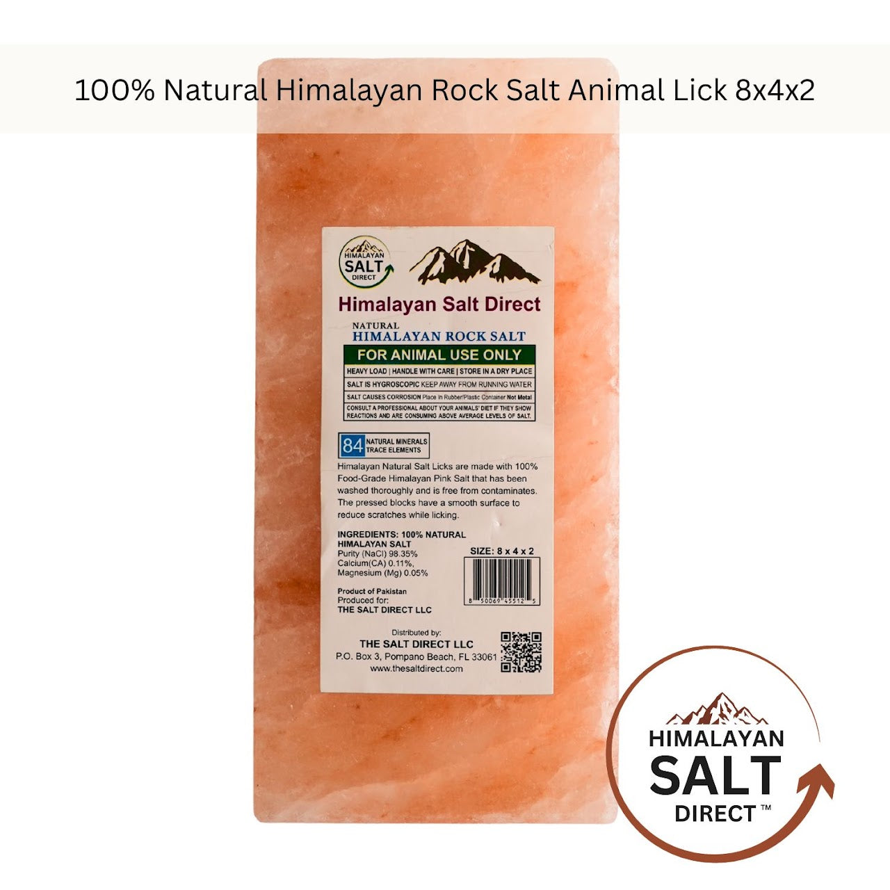Natural Himalayan Salt Animal Lick Block